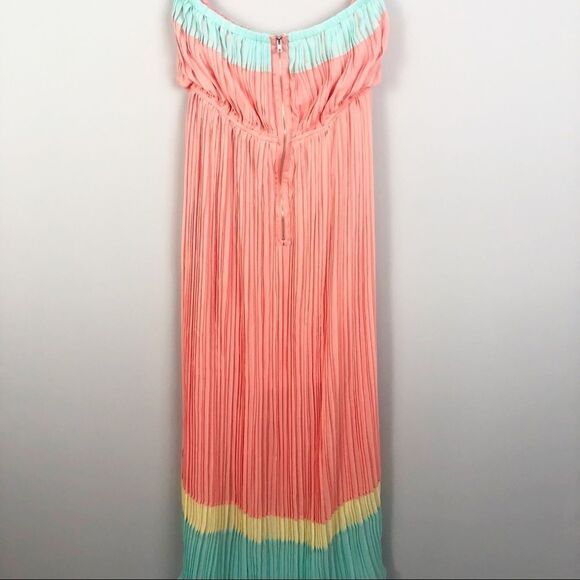 ROMEO & JULIET | Pastel Strapless Maxi Dress Large - Picture 5 of 7